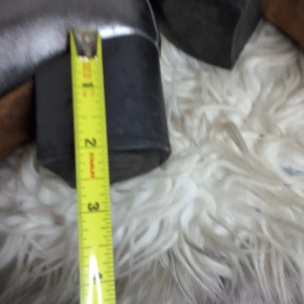 Coach Juliet Silver/ Pewter Leather Ankle Boots 7.5 - Picture 9 of 16